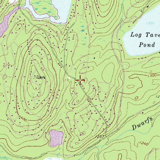 Topographic Map of Gold Key Lake, PA