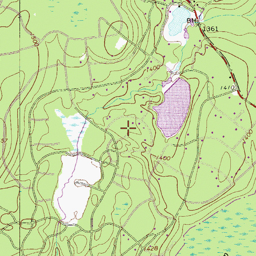 Topographic Map of Conashaugh Lakes, PA