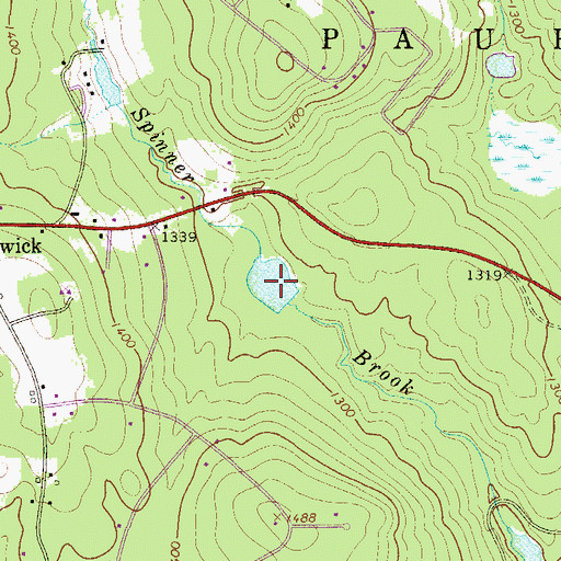 Topographic Map of Murray Pond, PA