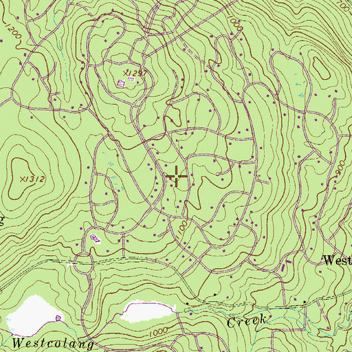 Topographic Map of Masthope Rapids, PA