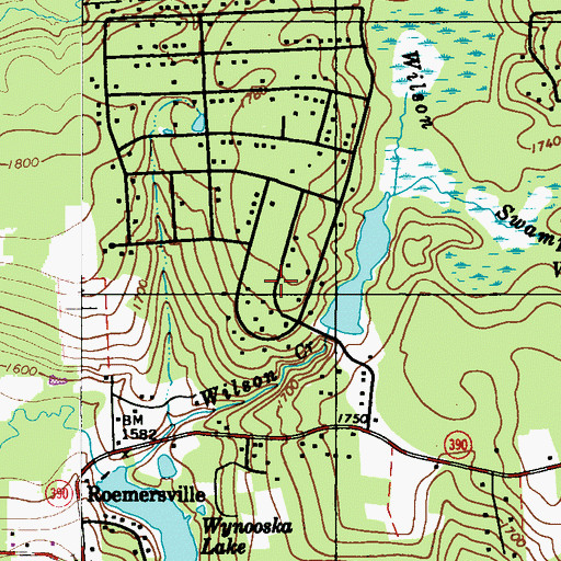 Topographic Map of Sky View Lake, PA