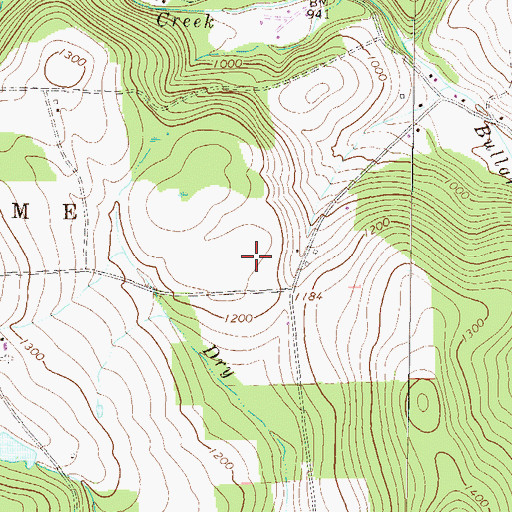 Topographic Map of Hales Airport (historical), PA