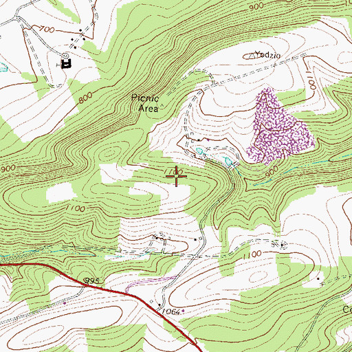 Topographic Map of Helfricks Heliport, PA