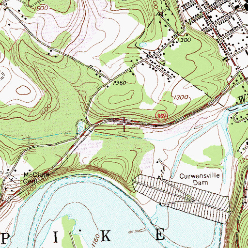 Topographic Map of Shannon Smokeless Mine Station, PA