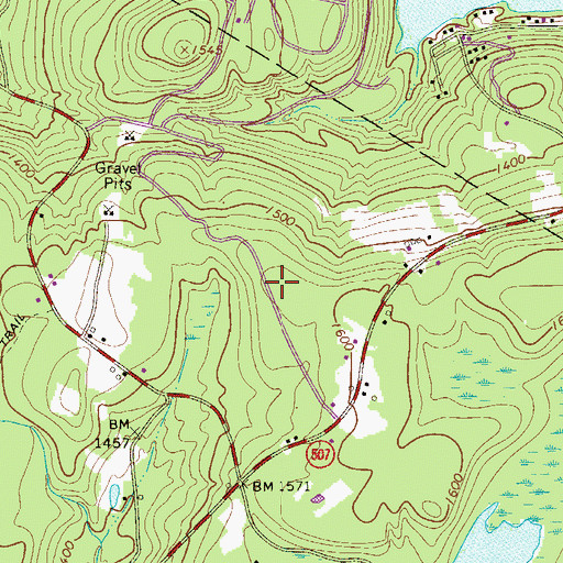 Topographic Map of The Escape, PA
