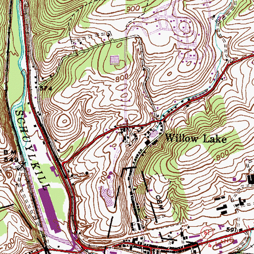 Topographic Map of Connor, PA