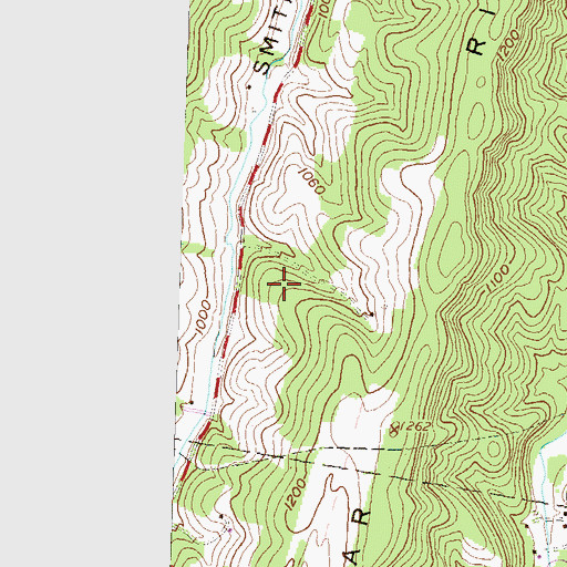 Topographic Map of Page (historical), PA