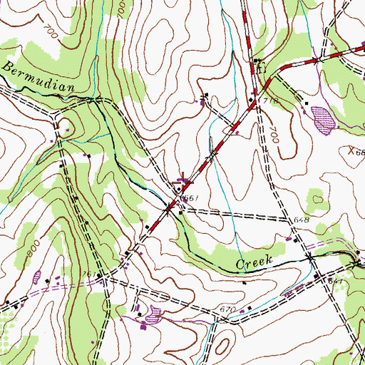 Topographic Map of Zeigler Mill (historical), PA