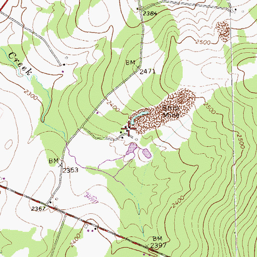 Topographic Map of Shipley Brothers Mine, PA