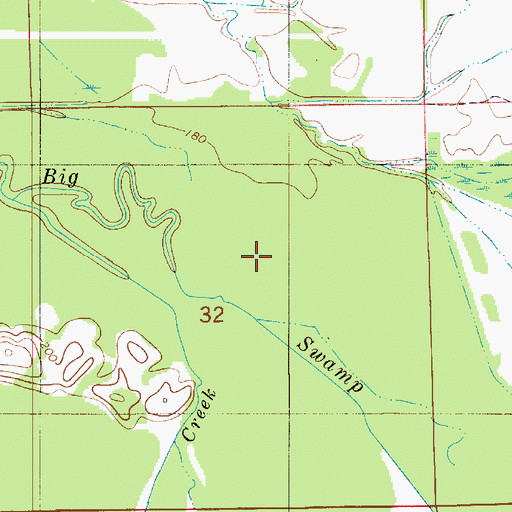 Topographic Map of Lake Creek, AL