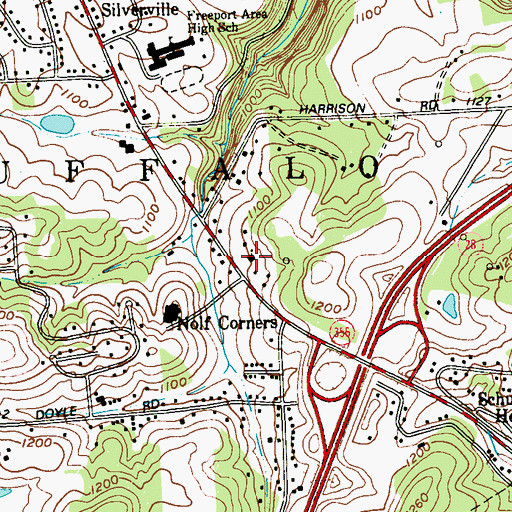 Topographic Map of The Church of Jesus Christ of Latter Day Saints, PA