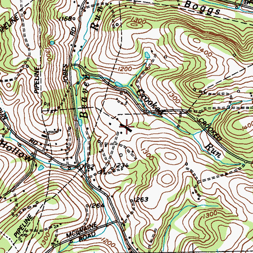 Topographic Map of Delmont Compressor Station, PA