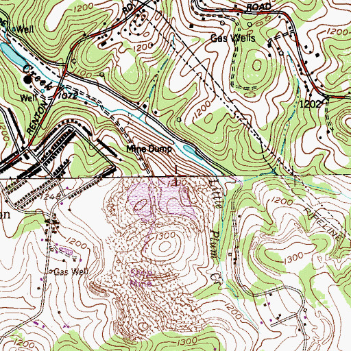 Topographic Map of Pond Four (historical), PA