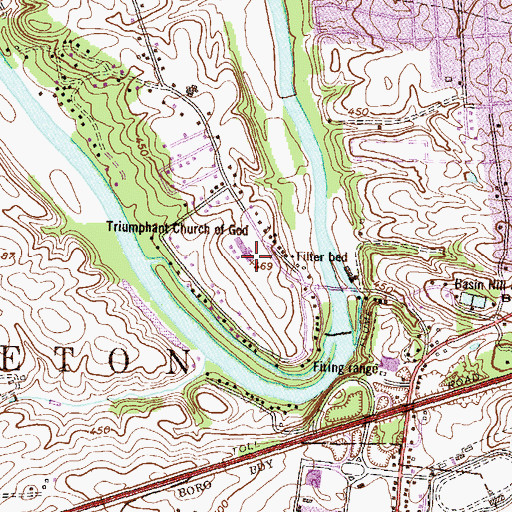 Topographic Map of Crestview Elementary School, PA