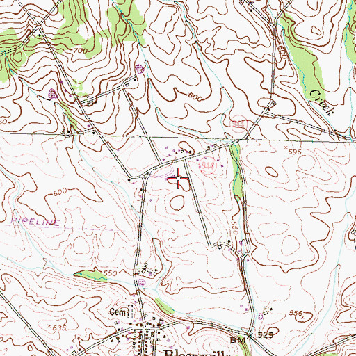 Topographic Map of Frankford Elementary School, PA