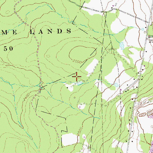 Topographic Map of Saint Marks Church (historical), PA