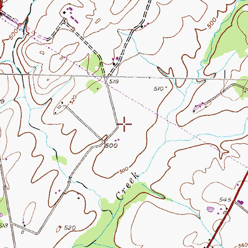 Topographic Map of Adams County, PA