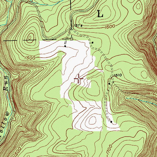 Topographic Map of Cameron County, PA