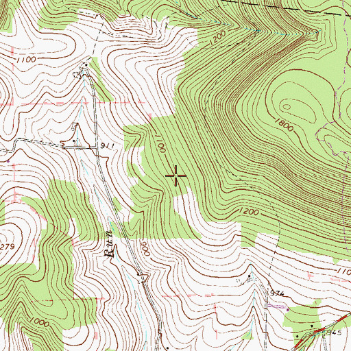 Topographic Map of Lycoming County, PA