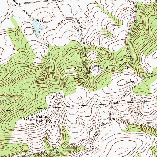 Topographic Map of Montour County, PA