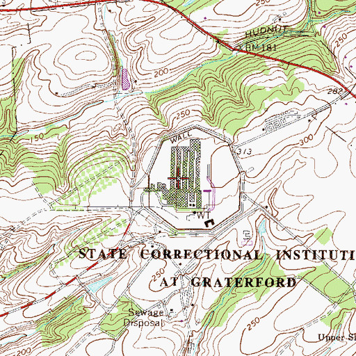 Topographic Map of Squirrel Hill Heliport, PA
