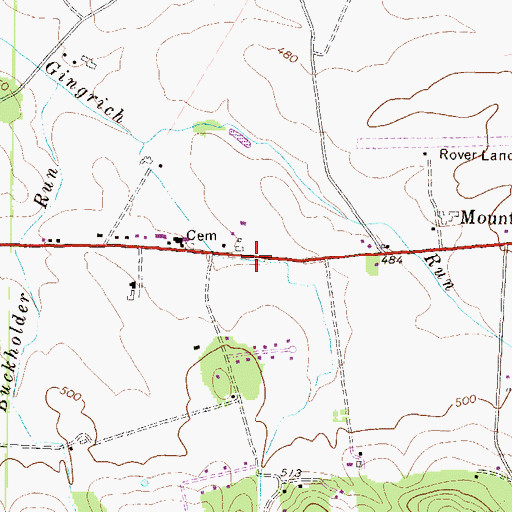 Topographic Map of Smith Heliport, PA