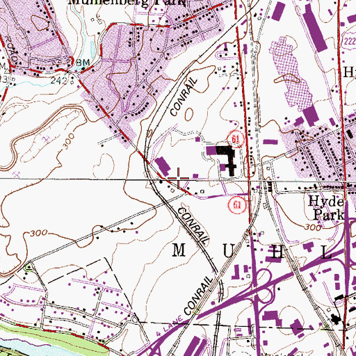 Topographic Map of Metropolitan Edison Heliport, PA