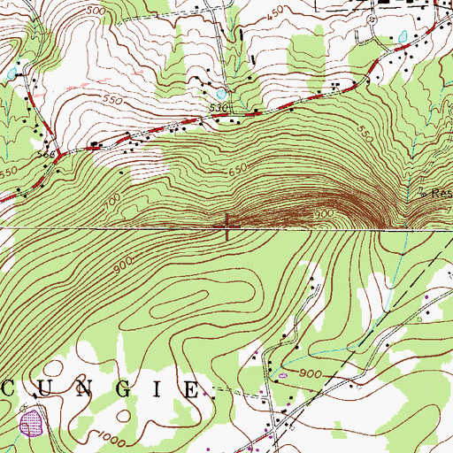 Topographic Map of Macungie Mack Heliport, PA