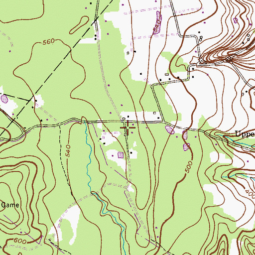 Topographic Map of Tinicum Farms Heliport, PA