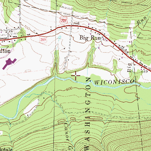 Topographic Map of Sheepshead Heliport, PA