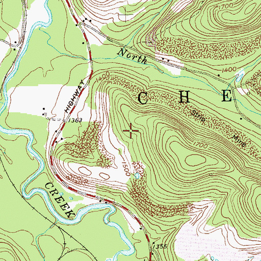 Topographic Map of Benjamin Heliport, PA