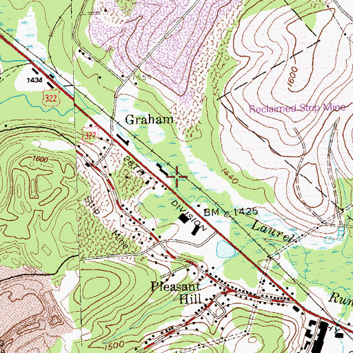 Topographic Map of SJA Heliport, PA
