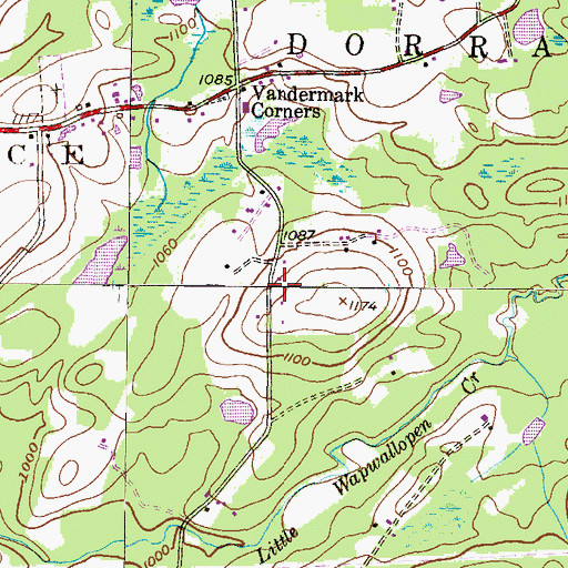 Topographic Map of Baratta Heliport, PA