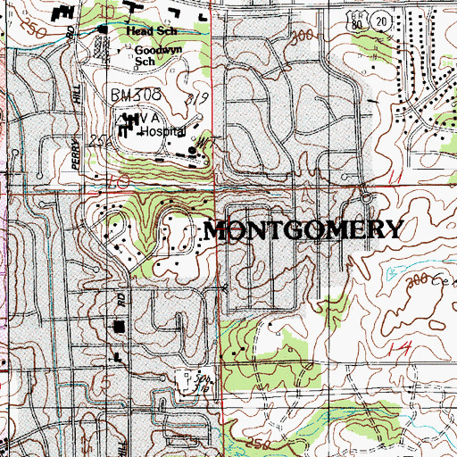 Topographic Map of Larkin Cemetery, AL