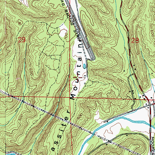 Topographic Map of Lassiter Mountain, AL