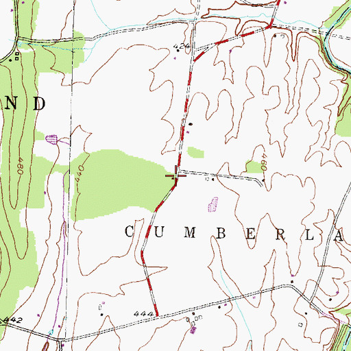 Topographic Map of Centennial Hall School, PA
