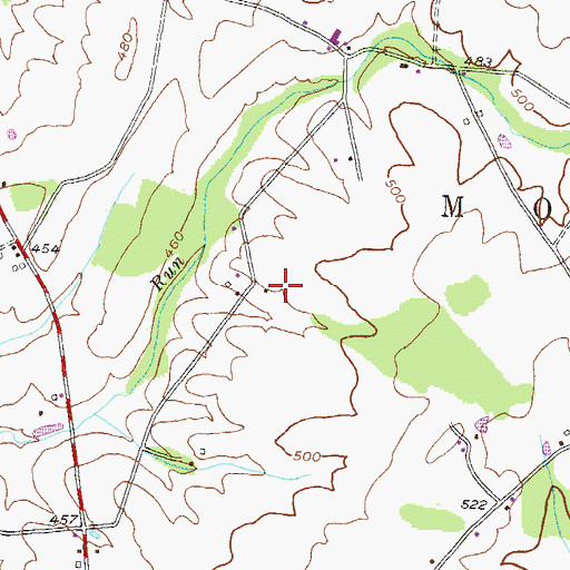 Topographic Map of Edgegrove School, PA