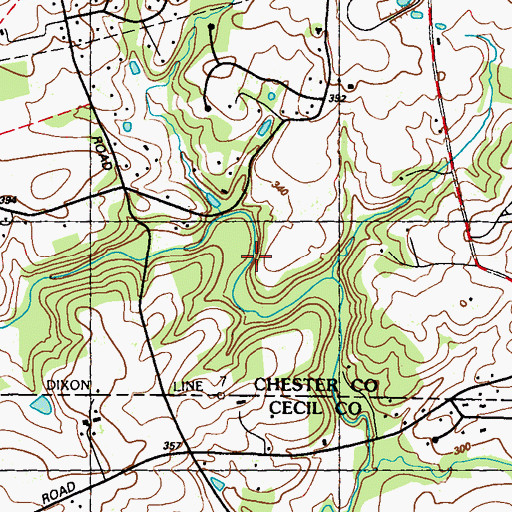 Topographic Map of Glen Hope (historical), PA