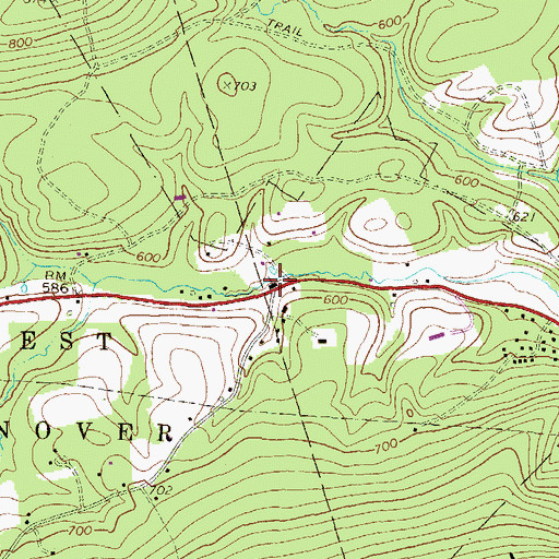 Topographic Map of Full Mission, PA