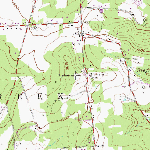 Topographic Map of Graham, PA