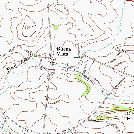 Topographic Map of Indian Spring Run, PA