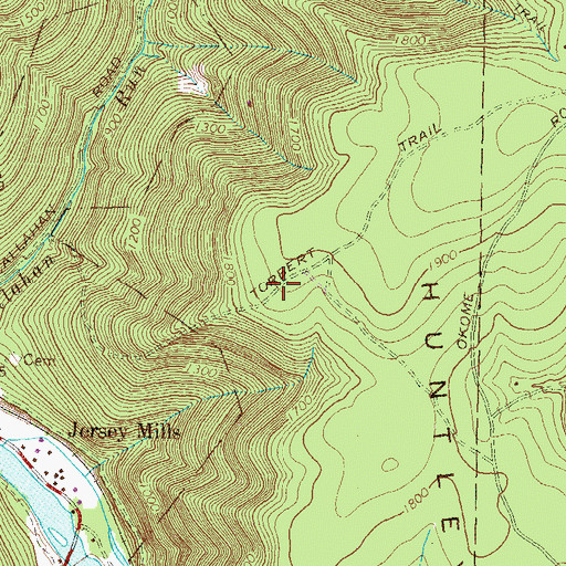 Topographic Map of Torbert Trail, PA