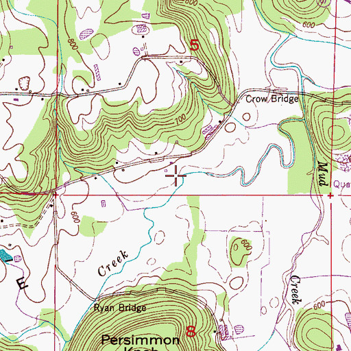 Topographic Map of Lawrence Cove, AL