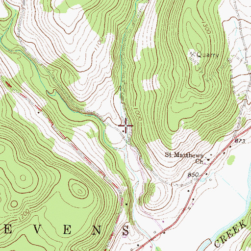 Topographic Map of Pike Post Office (historical), PA