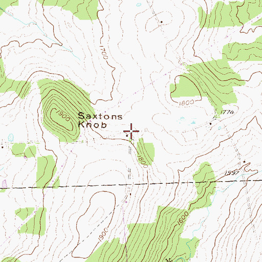 Topographic Map of Edsallville Post Office (historical), PA
