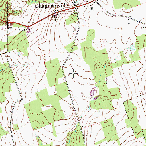 Topographic Map of Plum Post Office (historical), PA
