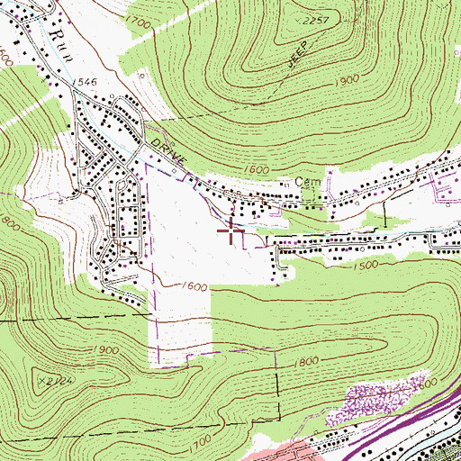 Topographic Map of George G Blaisdell Elementary School, PA