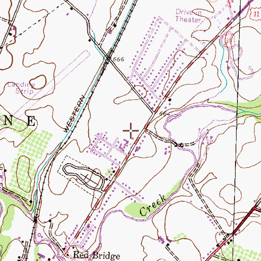Topographic Map of Norland Shopping Center, PA