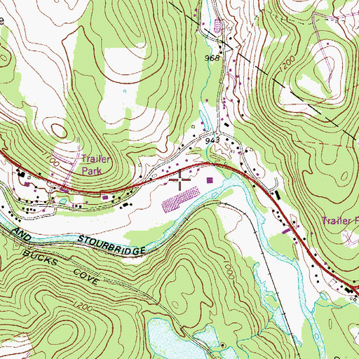 Topographic Map of Route 6 Plaza, PA
