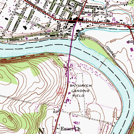 Topographic Map of Charles Brothers Plaza, PA